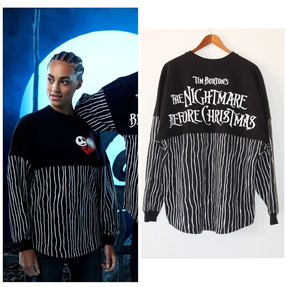Disney Spirit Jersey The Nightmare Before Christmas Size XL Tim Burton's Unisex - Picture 1 of 11